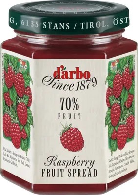 RASPBERRY DOUBLE FRUIT SPREAD 200 GR