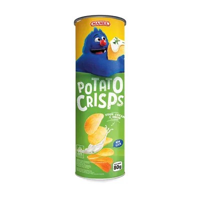 POTATO CRISPS SOUR CREAM&ONION 80 GR